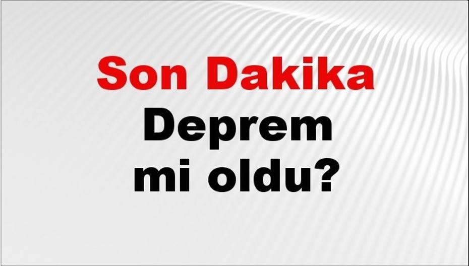 Son dakika İzmir'de deprem mi oldu? Az önce deprem İzmir'de nerede oldu? İzmir deprem Kandilli ve AFAD son depremler listesi 02 Ekim 2026