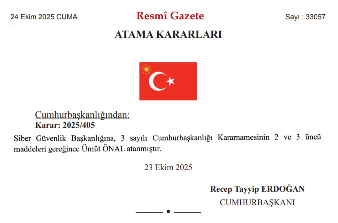 Resmi Gazete Yayımlandı: Türk Telekom CEO'su Ümit Önal, siber güvenlik başkanlığına atandı! Ümit Önal kimdir, hangi görevlerde bulunmuştur? 2